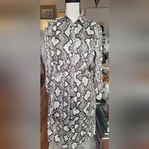 Altuzarra Python Printed Shirt Midi Length Dress